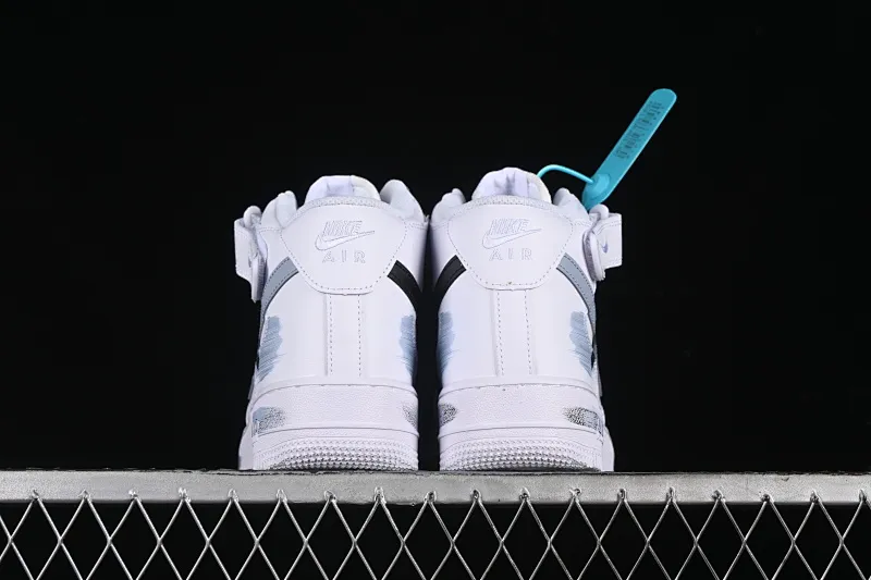 All categories Nk Air Force 1 Air Force series Nk Air Force 1 Mid Air Force mid-top Nk Air Force 1 Mid Hand-painted Fractured Three-hook shadow Inkjet painting Air Force 1 strap mid-top casual sneakers CW2289-111